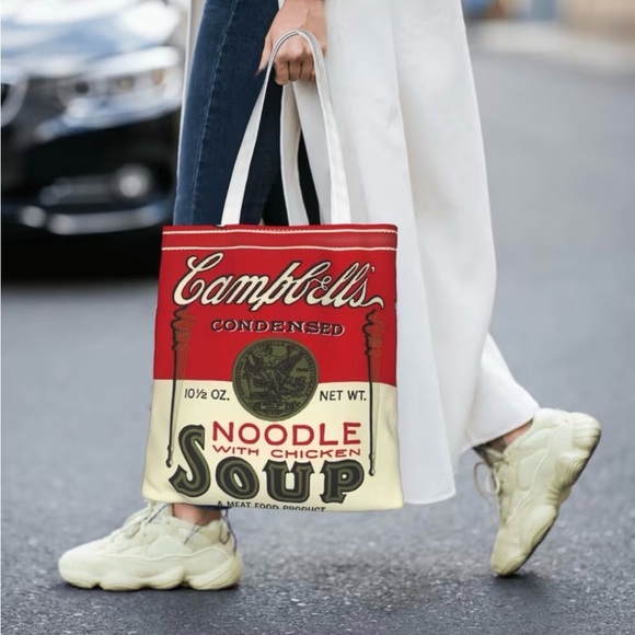 Handbags - Campbell's Noodle Soup Tote Bag and Tomato Soup Tote Bag